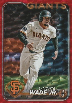 2024 Topps Update Series - LaMonte Wade #US250 Red Crackle Foilboard /199