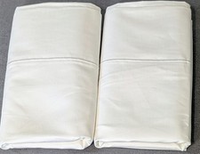 Lane Linen King Pillowcases White Egyptian Cotton Set of 2 Envelope Closure