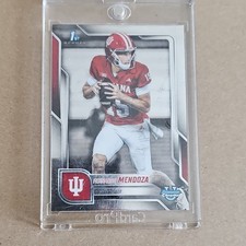 Topps 2025 Bowman University Chrome 1st Bowman Fernando Mendoza #109 Indiana Ho…