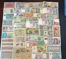 Lot of  45  Vintage World Banknotes  Old Paper Money Foreign Currency #5