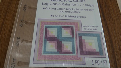 June Tailor Quick Cabin Ruler For Log Cabin Quilts with 1.5 Inch Strips 7.5" BLK - Bild 6 von 9