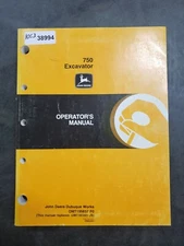 John Deere 750 Excavator Factory Owner Operator User Guide Manual OMT185897