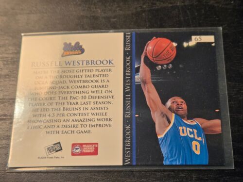 2008 Press Pass Power Pick Russell Westbrook #65 Rookie RC UCLA - Picture 2 of 2