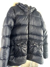 Pyrenex Navy Jacket With Fur Hood Ladies