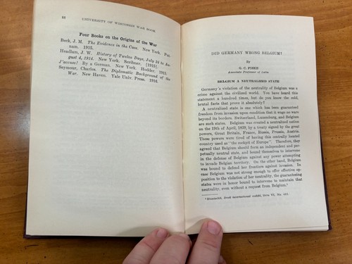 Antique World War I HC - War Book of the University of Wisconsin - 1918 Papers - Picture 13 of 15