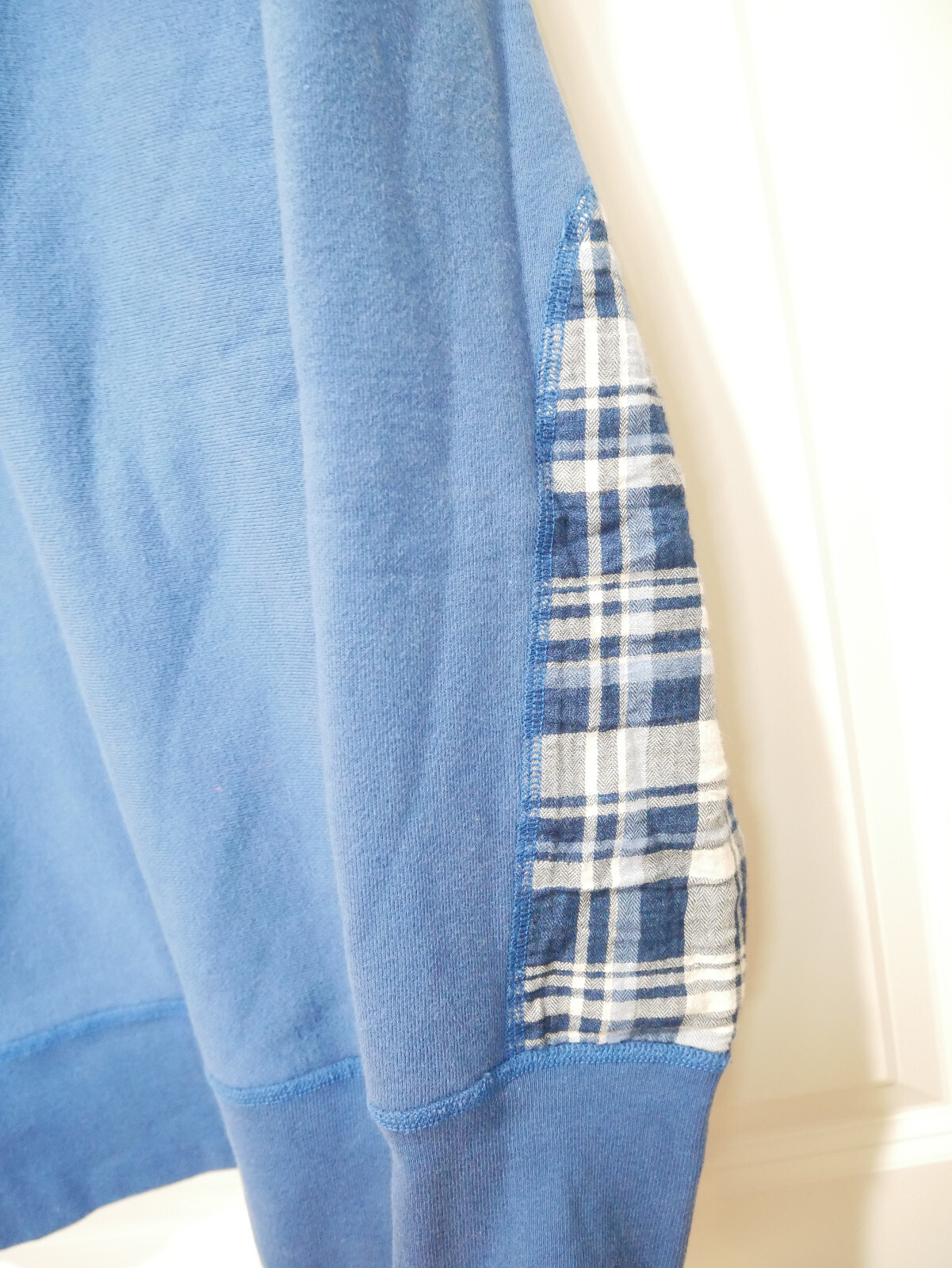 rag & bone Racer elbow patch sweatshirt blue Medi… - image 3