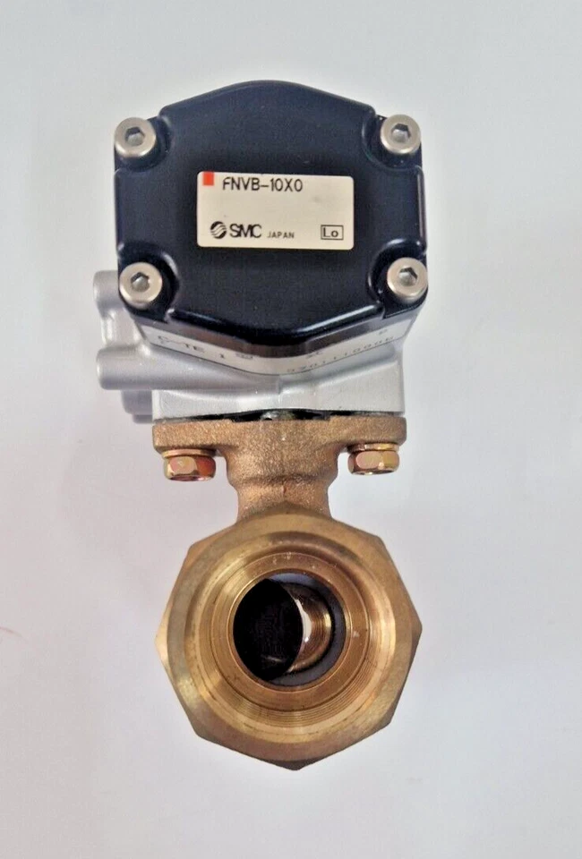 1" BSP ACTUATED BALL VALVE, SMC BRAND , BRASS BODY , PNEUMATIC DOUBLE ACTING - Image 2 of 3