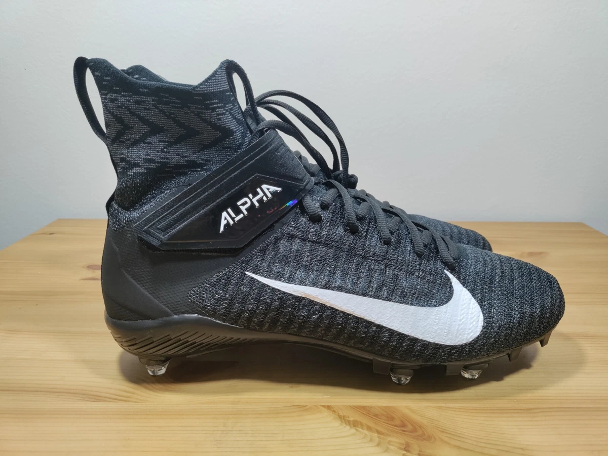 Nike Alpha Menace Elite 2 Football Cleats - Mens Size 16 - Black