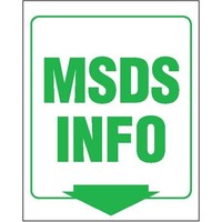 V-shape Sign msds Info Sign 1 Ea on sale V-shape Sign msds Info Sign 1 Ea on sale