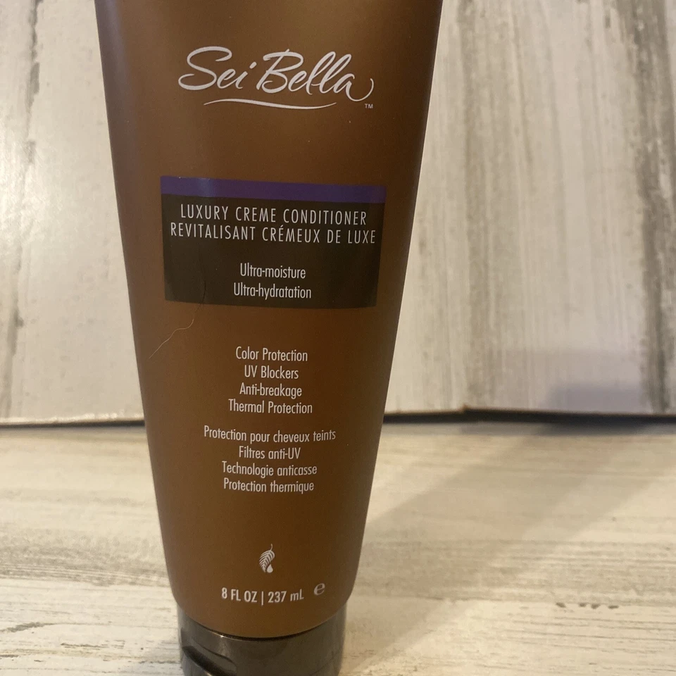 Sei Bella Luxury Creme Conditioner Moisture 8oz Color Protection UV Block New - Image 2 of 4