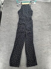 Abercrombie Fitch Jumpsuit Womens Small Sleeveless Black Floral