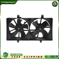 620420 For 2002-2006 Nissan Altima Dual Radiator Condenser Cooling Fan Assembly