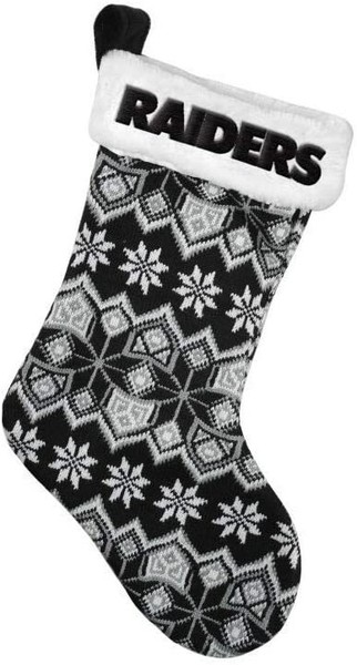 Nfl Las Vegas Raiders Ugly Santa Claus Stocking Strumpf Nikolaus Weihnachten-image