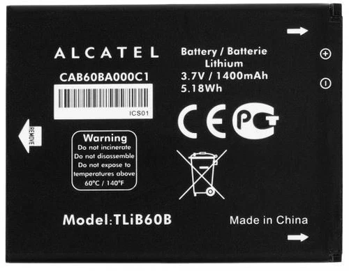 New OEM Alcatel TLiB60B One Touch 5020T Evolve 4037T Evolve 2 OT-988 Shockwave