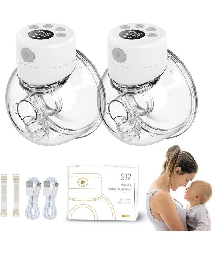 S12 Wearable Hands-Free Electric Breast Pump for Convenient Pumping-image