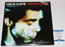 NICK CAVE SIGNED 'YOUR FUNERAL' RECORD ALBUM VINYL LP BAD SEEDS BECKETT COA BAS