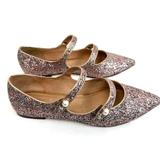 Limited edition Halogen Atlantic Pacific Anastasia Double Strap Flats  Sz 8.5 M