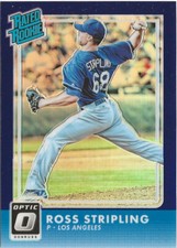 2016 Panini Donruss Optic Ross Stripling #55 Purple Prizm SP RC (A)