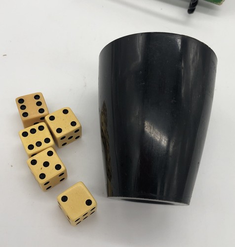 Kismet Score Pads Lakeside Toys Vintage Yacht Dice And Cup 1960s Box Memories - Picture 4 of 7