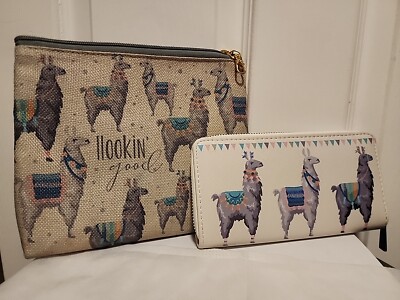 Llama Juco Carry All Pouch & Zip Around Large Wallet