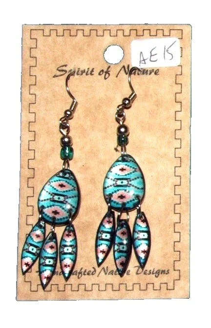 Acero Quirúrgico Esmalte Pendientes hechos a mano