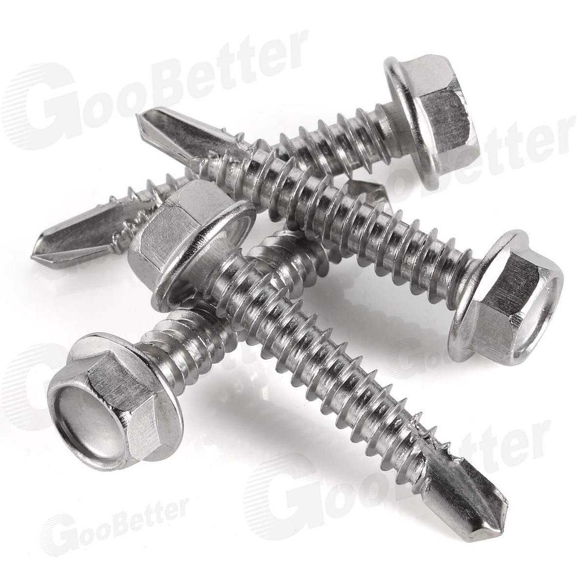 100-Pack #8 X 1/2" Self-Drilling Truss Head Screws – 410 Stainless Steel, Coarse Thread For Wood & Metal – Phillips Drive, No Pre-Drilling Needed