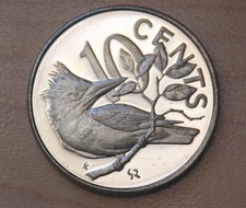 1975 British Virgin Islands 10 Cents Ringed Kingfisher