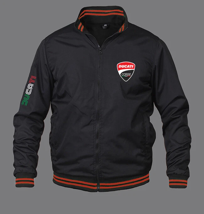 Mens Ducati Racing Bomber Jacket Apparel Embroidered