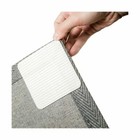 Home Techpro Non-Slip Washable Rug Grippers - White, 4 Piece Set