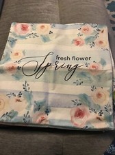 YGEOMER Spring Throw Pillow Covers 18x18 Inch Set of 4 Watercolor Natural Floral