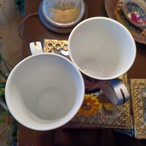 ANTHROPOLOGIE MUG TEACUP COFFEE MUG SET of two PORCELAIN CUP NEW ~ BEAUTIFUL - Picture 23 of 24