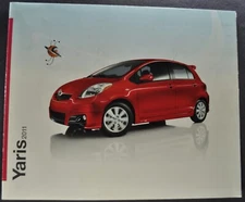 2011 Toyota Yaris Brochure Folder Sedan Liftback Excellent Original 11