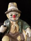 Clown Hobo Figurine Music Box With Wine Bottle And Suitcase  — photo 7
