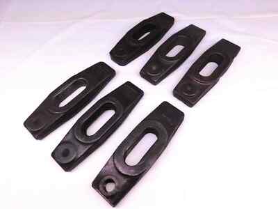 6 PCS LOT OF VULCAN No. 56 FORGED STEEL HOLD DOWN CLAMPS / STRAPS ABOUT 3/4 SLOT