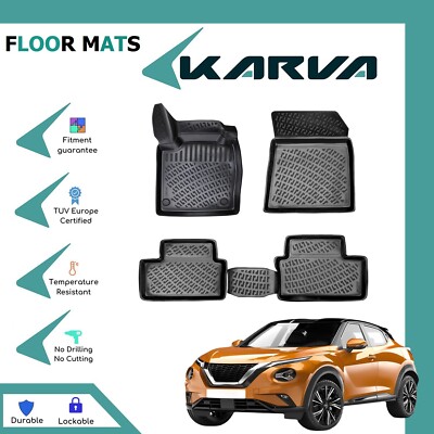 Alfombrillas Poliéster Delanteras Alfombrillas A Medida Para Nissan Juke (2010-2019) - 4 Piezas, De Poliéster, Perfectas Para Proteger El Suelo Juego 4 Alfombrillas Juke