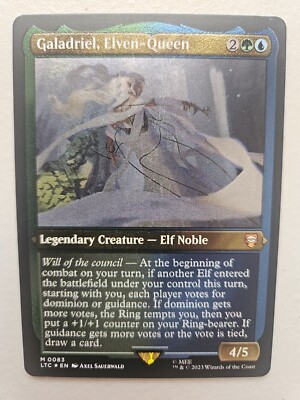 MTG | Galadriel, Elven-Queen | Mythic | Foil Etched | Thick Stock | LTC #83