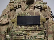 LOT OF 3-3"x8" Black BLANK ID PANEL Hook Back Tactical Raid Patch PLATE CARRIER