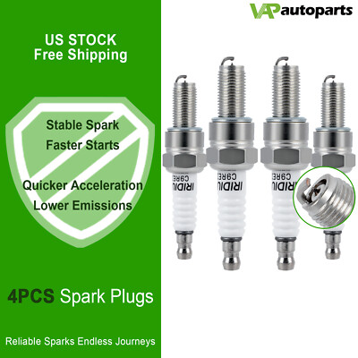 4x Iridium & Platinum Spark Plugs For 2002-2005 Triumph Speed Four