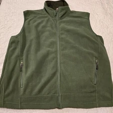 Men's Destination 10000 ft Above Sea Level Full Zip Vest. Size XL Green