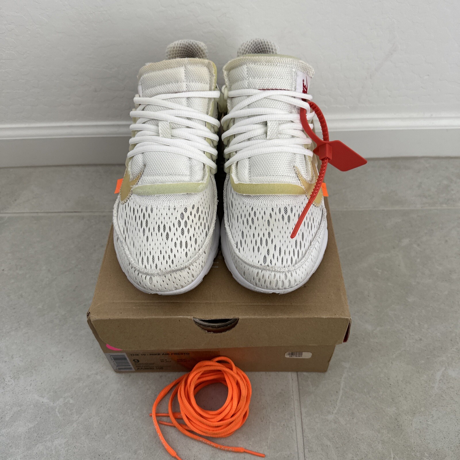 OFF WHITE X NIKE Taglia 9 Nike Air Presto x Off White bianche 2018 con scatola