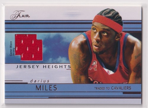 DARIUS MILES 2002-03 Fleer Flair Jersey Heights Patch #JH-DM Cavaliers