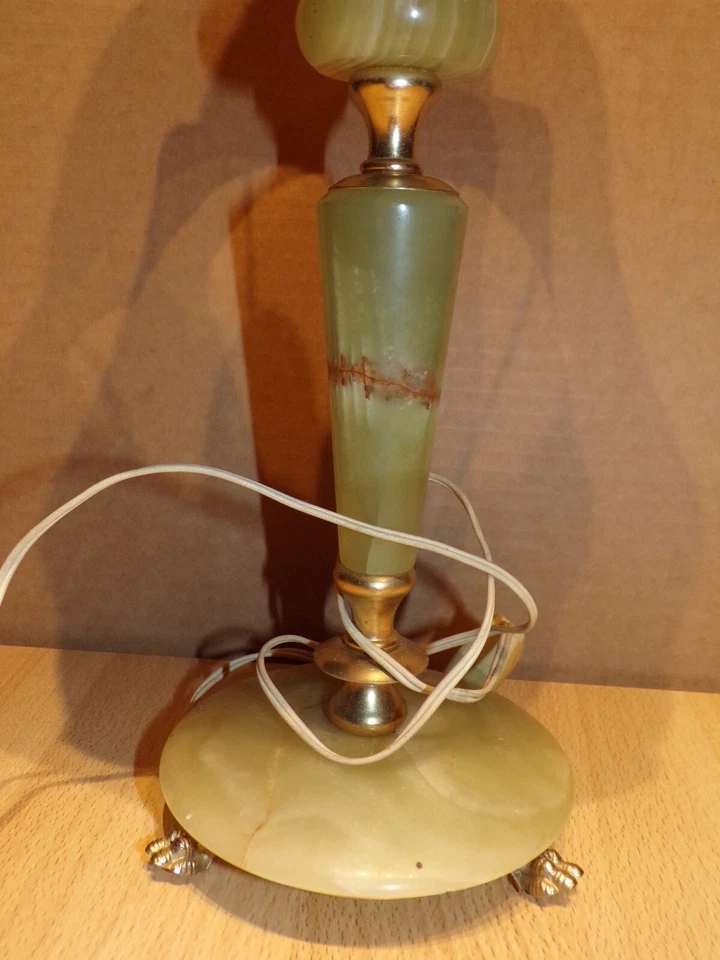 Lampe de table vintage style onyx ( 46 cm de haut ) - Photo 3/4