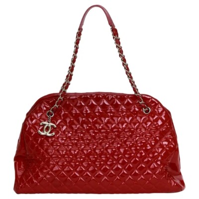 Chanel Xxl Red Patent Mademoiselle Bag