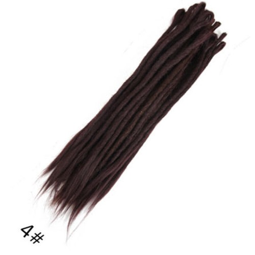 Estensioni Dreadlocks fatte a mano 20" estremità singola locomotive trecce afro 10 pz - Foto 15 di 39