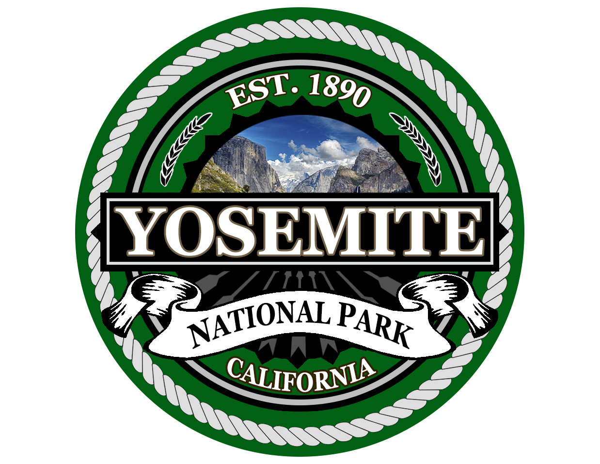 Yosemite National Park Sticker 3 Inch Laptop Decal Apparel 