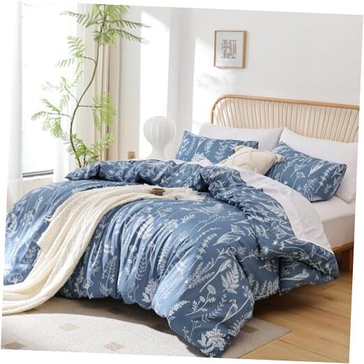 Comforter Set Comforter Floral Bedding Sets 2 Pieces Twin Infinity Blue-image