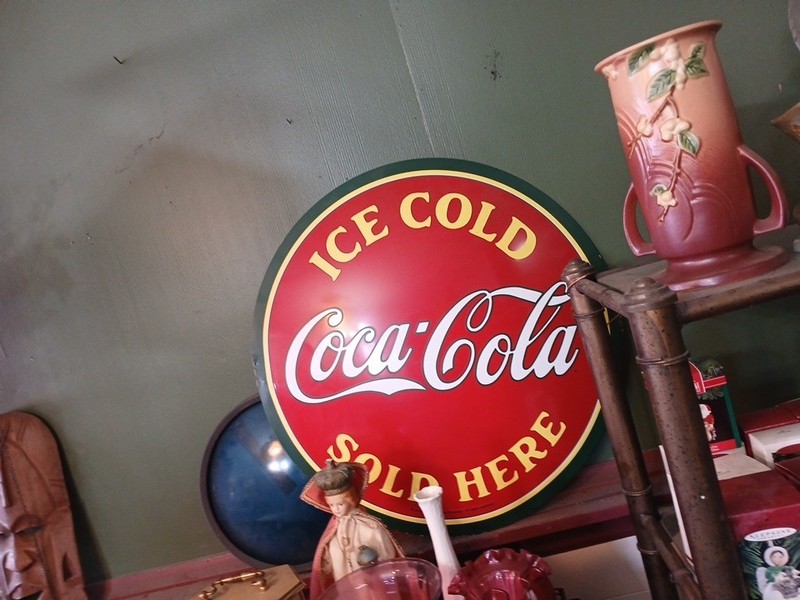 Large 24 Inch Round  Coca Cola Replica Sign