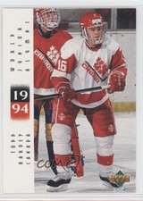 1995 Upper Deck World Junior Championships Alumni Todd Harvey #14 m5x