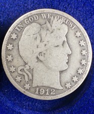 RARE Beautiful 1912-D U.S. Barber Half Dollar (SILVER) KM 116