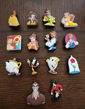 Lot Of 14 Beauty And The Beast Shoe Charms 